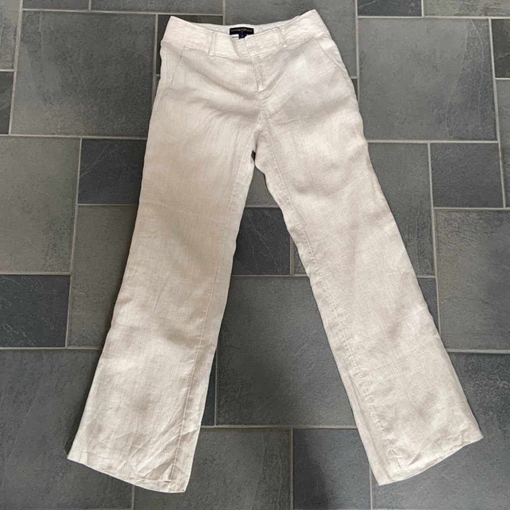 Banana Republic Lined Linen Pant